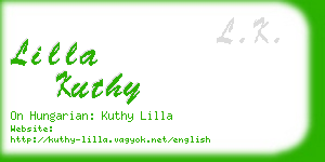 lilla kuthy business card